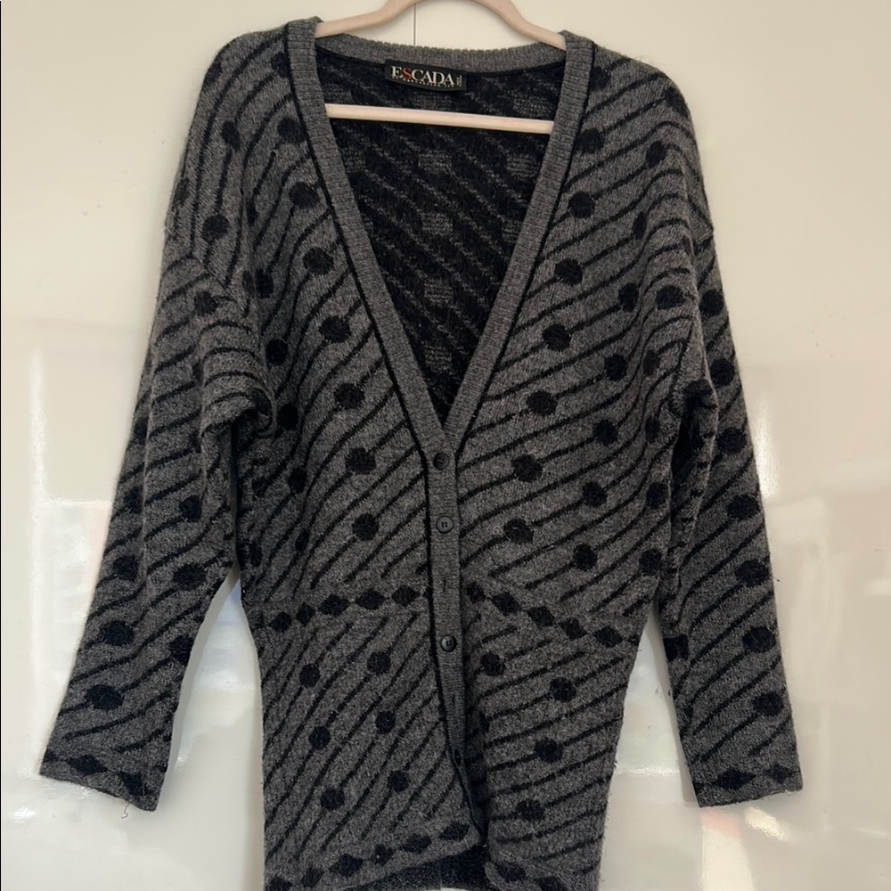 Vintage Patterned Escada Sweater